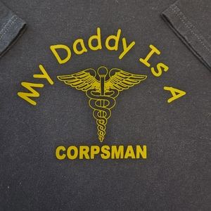 My Daddy Is A Navy Corpsman Shirt M(10-12)